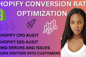 increase the conversion rate of your shopify store through cro audit and SEO