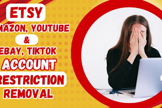 reinstate etsy suspension restriction removal amazon ebay youtube reinstatement