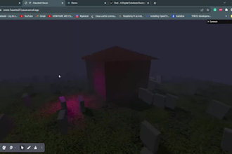 develop interactive 3d websites using three js and react js