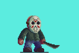 create custom pixel art, sprite sheets and animated game assets for your project