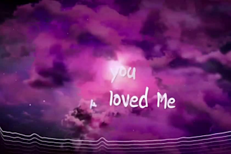 create a professional music lyrics video animated lyrics kinetics typography