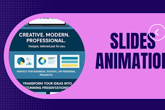 design professional powerpoint presentation, pitch deck, and modern slides