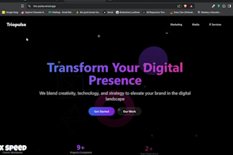 develop interactive full stack website for your business