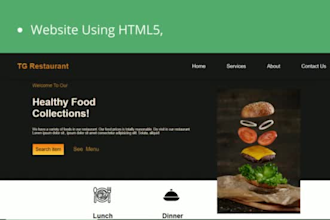 build a static website, PSD to HTML, react js or next js and portfolio website