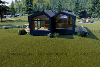 make lanscape visual and make 3d movie