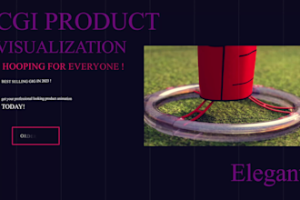 do eye catching 3d product animation