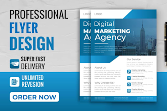design professional business flyer for your business