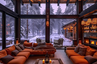 create calming snowfall, rain videos for youtube channel