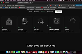 design develop clone update and fix the webflow website