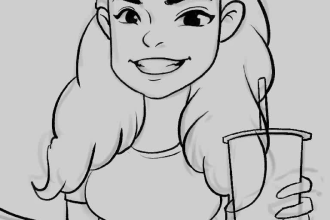 create unique caricature portrait for you