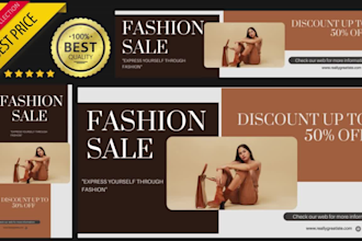 design professional website banner, header, web banner ads