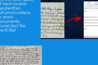 write hard cursive handwritten to document