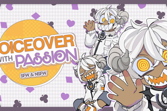 be your male voice actor for voice over and characters