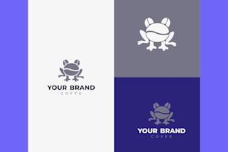 do modern frog logo design for your business