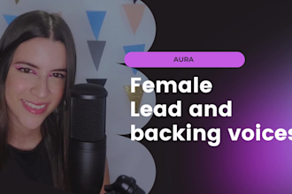 be your female pop, reggaeton, edm or indie session vocalist