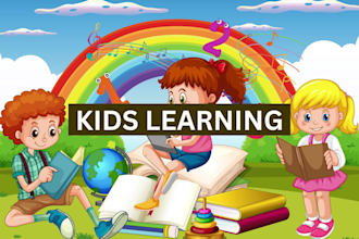 create kids learning videos for youtube animation for kids