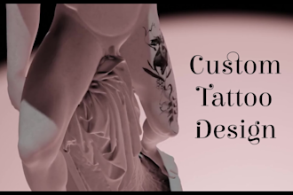 create a amazing custom tattoo design as a professional tattoo artist