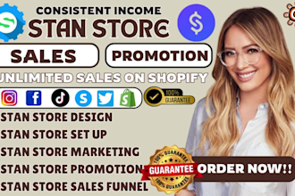 stan store systeme io sales funnel, stan store marketing stan store promotion