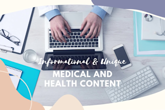 write medical articles and health blogs as a doctor