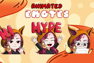 draw basic cute emotes and animated cute emotes