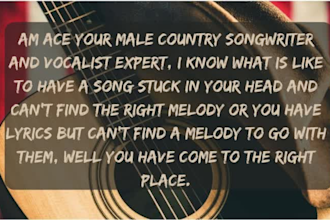 be male singer vocalist cowboy country music bluegrass pop for next hit song