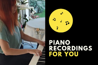 prepare piano accompaniment recording