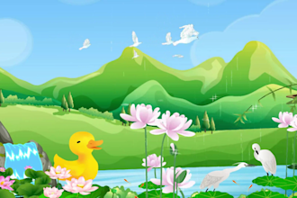 create fun and colorful 2d kids animation for nursery rhymes and baby songs