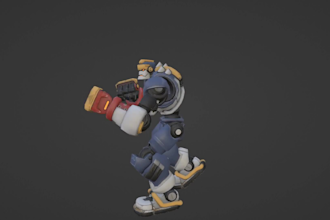 make 3d characters with rigging and animation film game on unreal unity blender