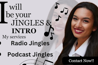 write sing compose record jingle intro and outro podcast music promotion