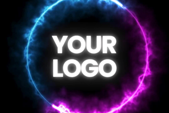 create your logo, post or text in neon style