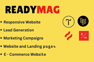 design a responsive websites on readymag, tilda or carrd