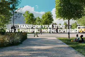 create 3d exterior, architectural animation