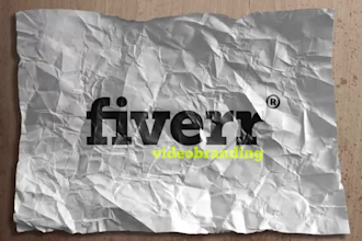 create this CRUMPLE logo Video