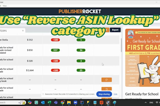 perform reverse asin or isbn lookup using publisher rocket