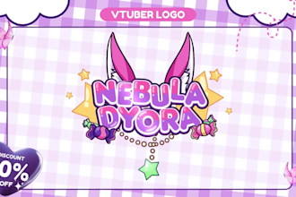 create vtuber logo for streaming in static or animated