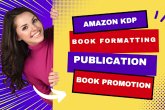 do book formatting for amazon KDP amazon KDP book publication KDP book promotion