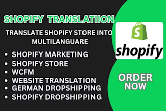 translate shopify store product description ecommerce website into multilingual