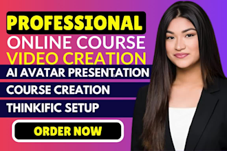 ai avatar course presenter thinkific upload video course online course creator