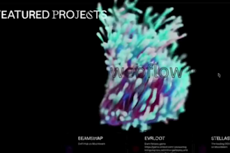 animated webflow website 3d webflow website 3d spline animation 3js scrolling