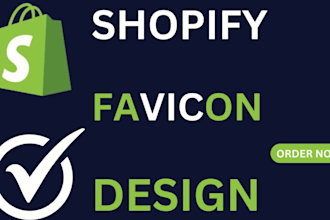create an eye catching logo, icon, and shopify favicon design
