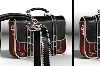 create 3d suitecase design, 3d suitecase animation, 3d travelling bag animation