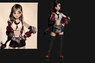 convert 2d to 3d custom character, 2d to 3d model from pictures for 3d printing