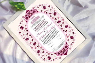 design wedding invitation, marriage certificate