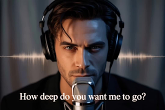 be your mysterious male voice actor for erotic, fantasy, or sensual projects