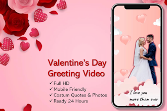 make romantic happy valentine day video