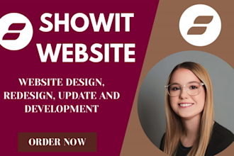 customize and design showit website, redesign showit, update and development