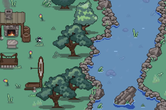 draw 2d pixel art tileset 2d pixel environment pixel map 2d pixel game art