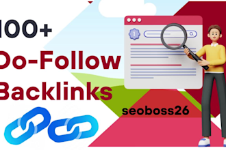 create 100 unique permanent high da dofollow backlinks for better google ranking