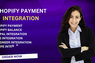 create and integrate shopify payment paypal stripe payoneer wise in your website