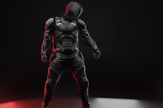 create a 3d modelling, 3d realistic character and animation